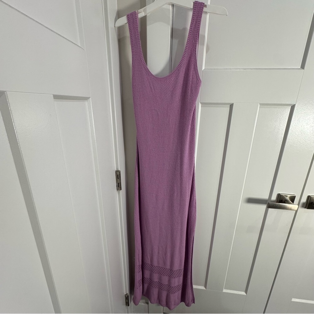 Anthropologie Seafolly Austrailia Lilac Terrain Beach Cover Up Dress M NEW - Picture 2 of 6